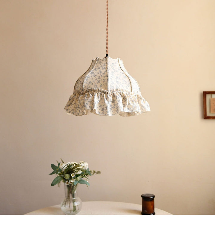 Posy Ruffled Floral Pendant Light