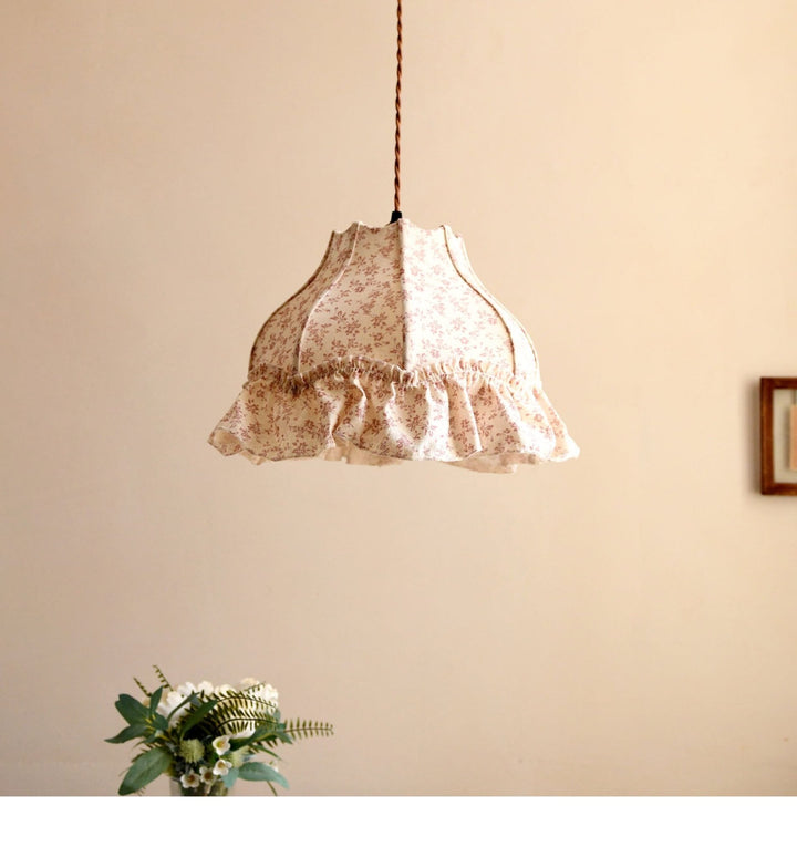Posy Ruffled Floral Pendant Light