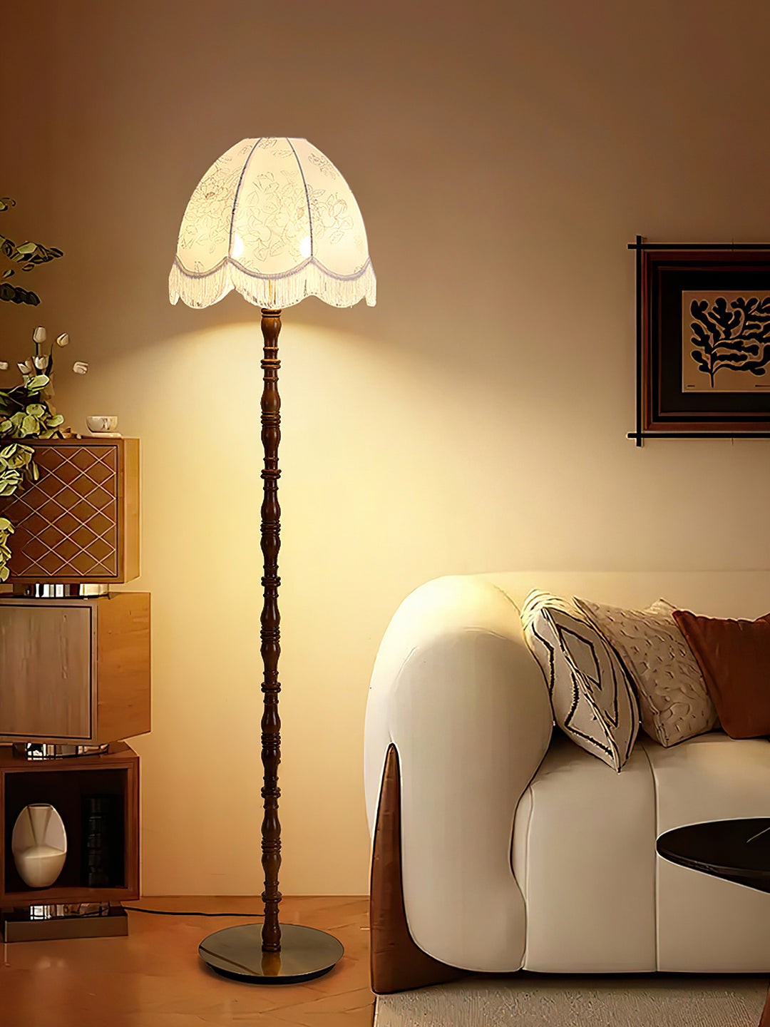 Printed Tassel Floor Lamp - Vakkerlight