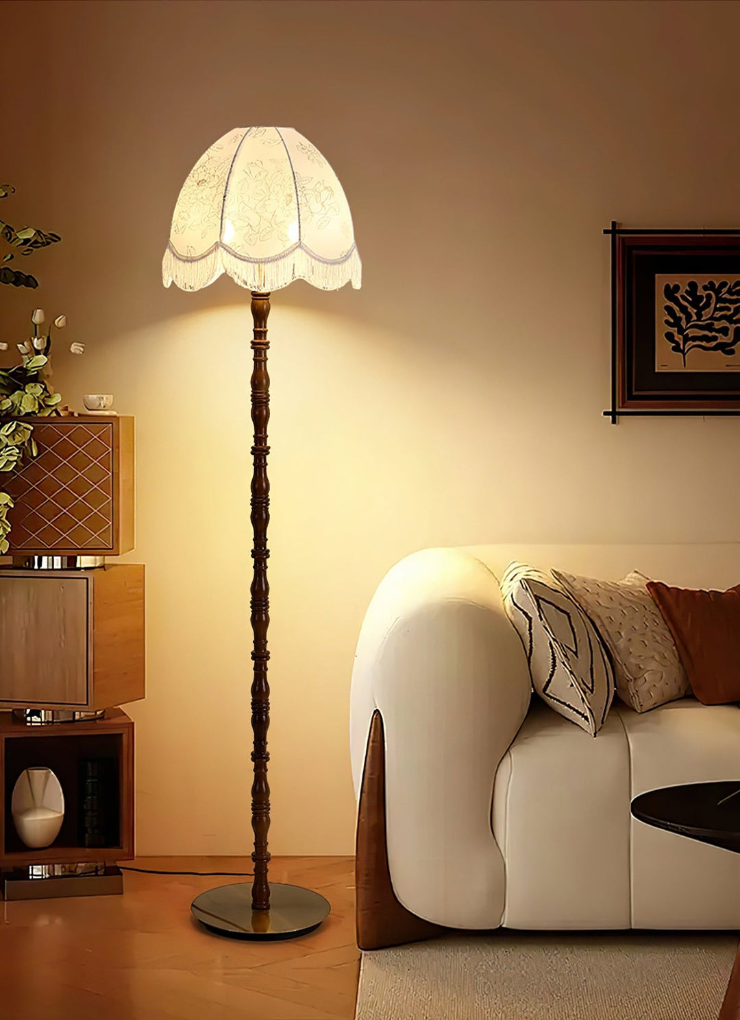 Printed Tassel Floor Lamp - Vakkerlight