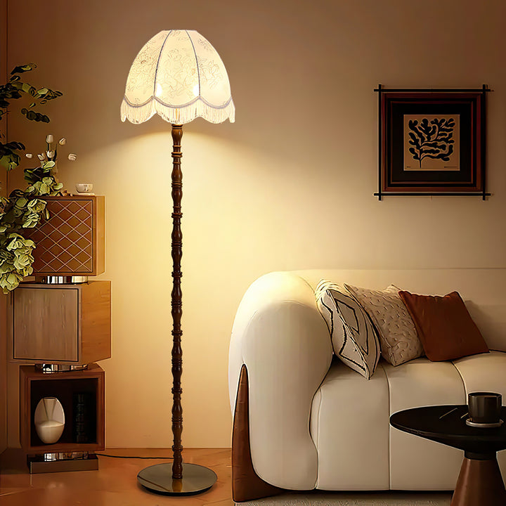 Printed Tassel Floor Lamp - Vakkerlight