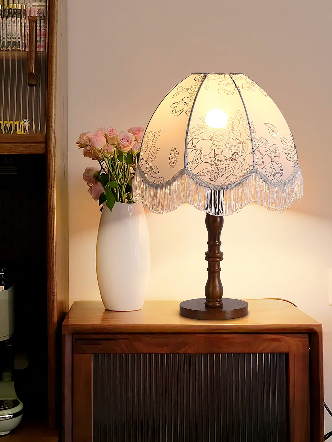 Printed Tassel Table Lamp - Vakkerlight