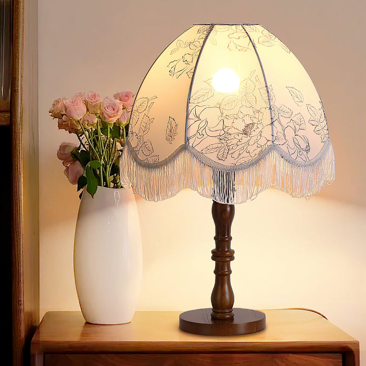 Printed Tassel Table Lamp - Vakkerlight