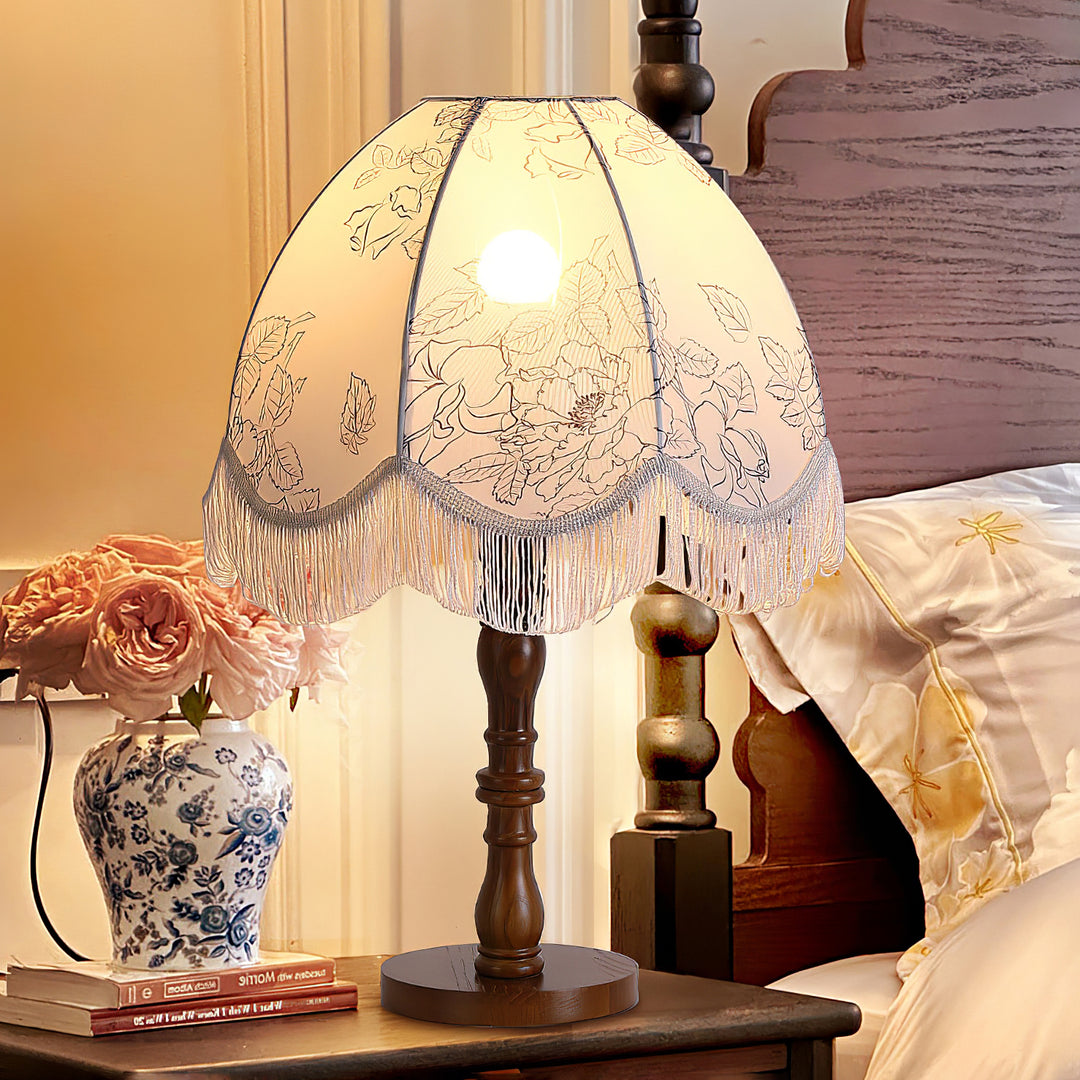 Printed Tassel Table Lamp - Vakkerlight