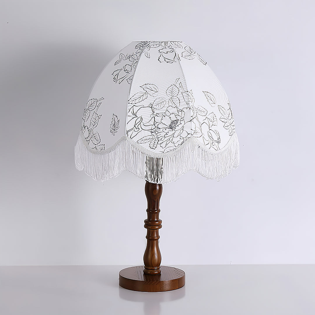 Printed Tassel Table Lamp - Vakkerlight