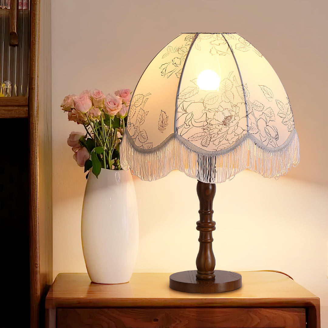 Printed Tassel Table Lamp - Vakkerlight