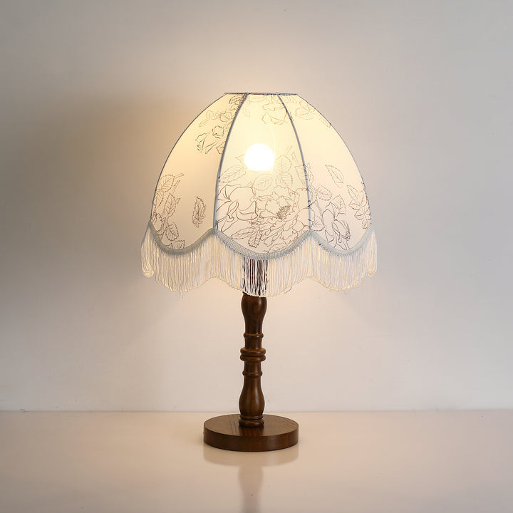 Printed Tassel Table Lamp - Vakkerlight