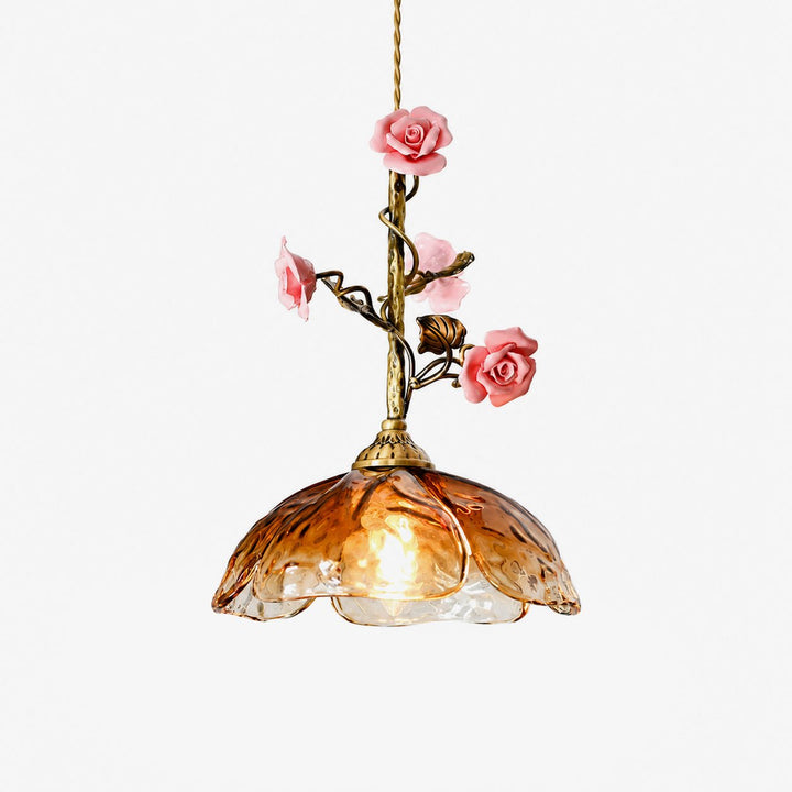 Trellis Rose Pendant Lamp - Vakkerlight