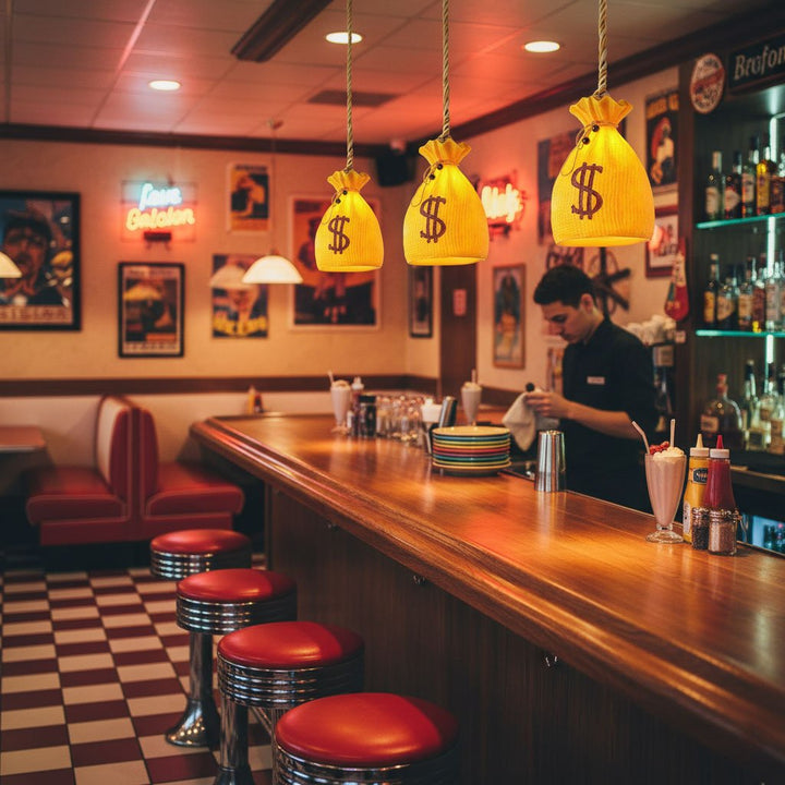 Prosperity Pouch Resin Pendant Lamp - Vakkerlight