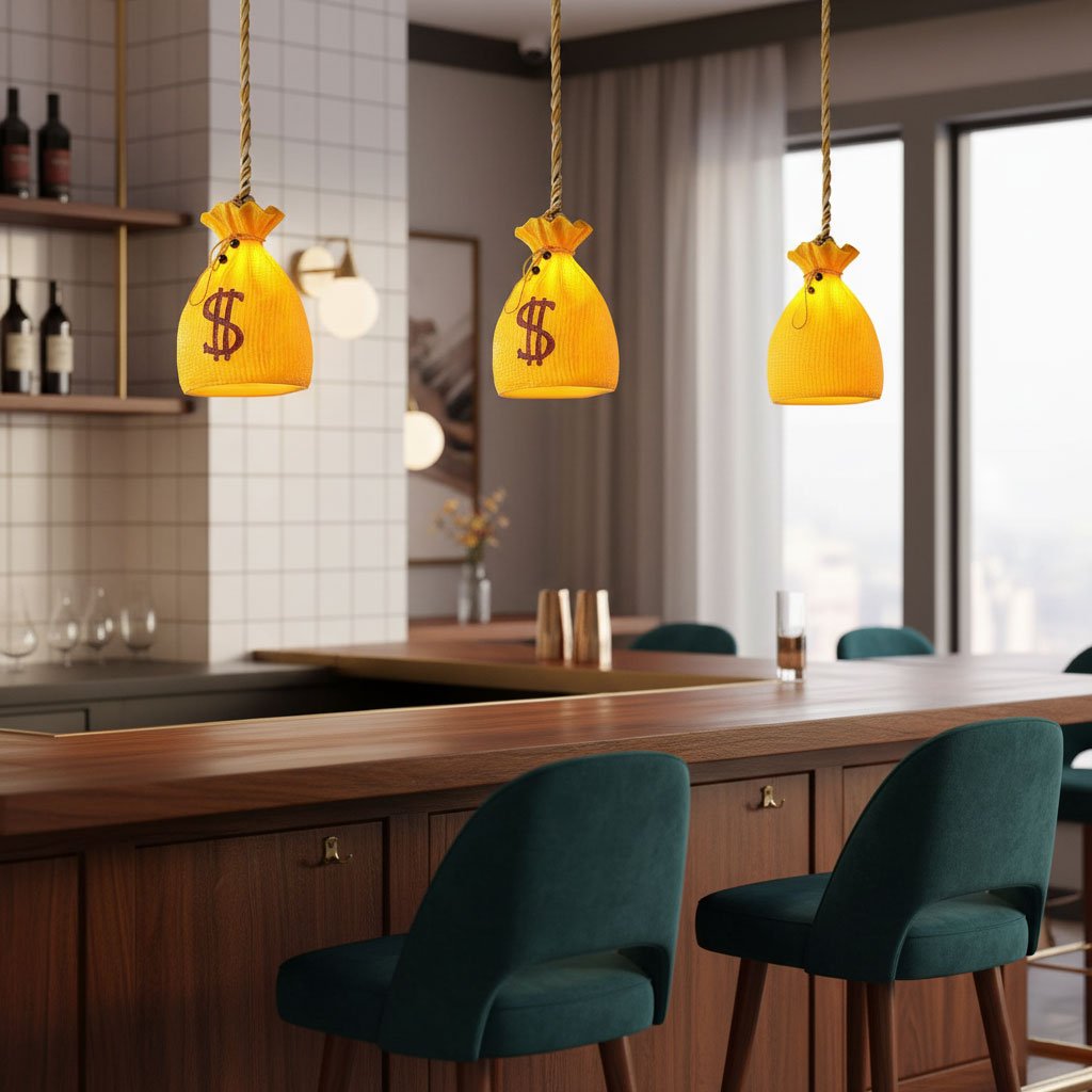 Prosperity Pouch Resin Pendant Lamp - Vakkerlight