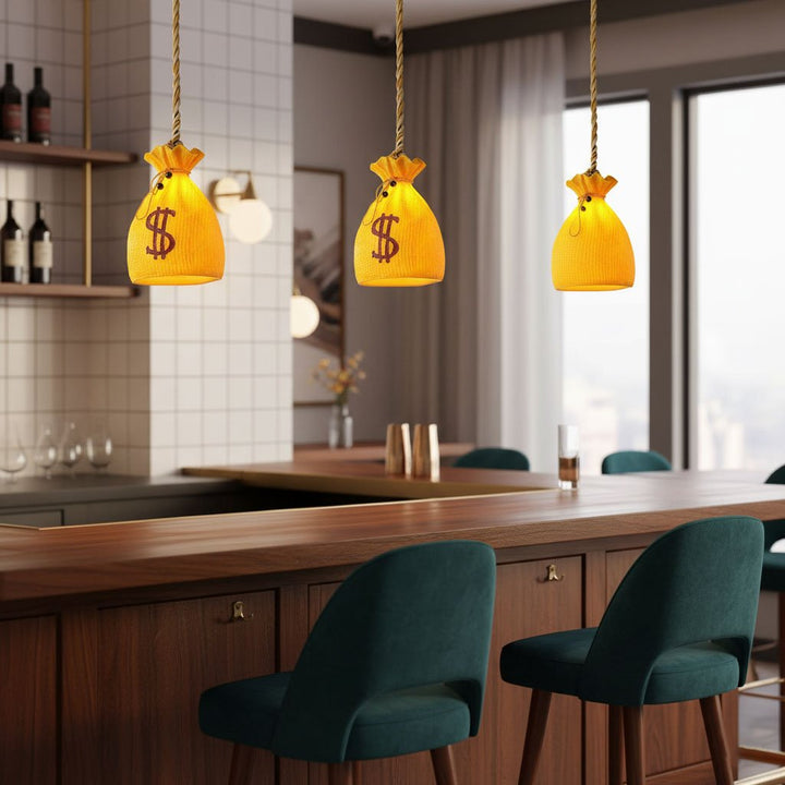 Prosperity Pouch Resin Pendant Lamp - Vakkerlight