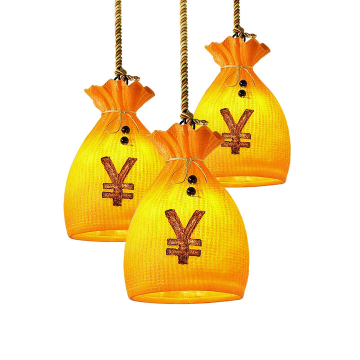 Prosperity Pouch Resin Pendant Lamp - Vakkerlight