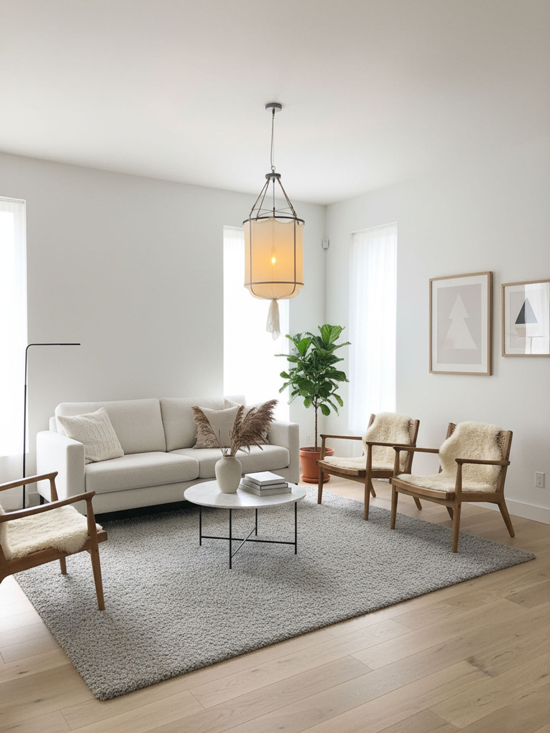 Provence Linen Pendant Light - Vakkerlight