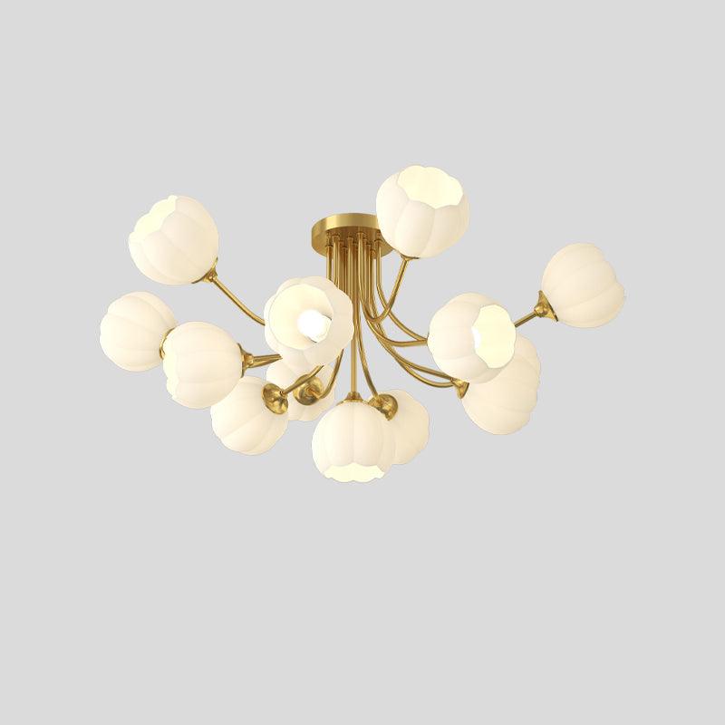 Pumpkin Brass Ceiling Lamp - Vakkerlight