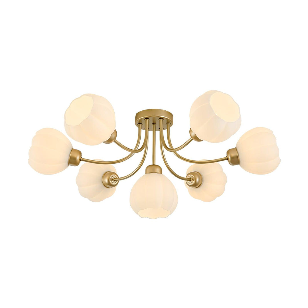 Pumpkin Brass Ceiling Lamp - Vakkerlight