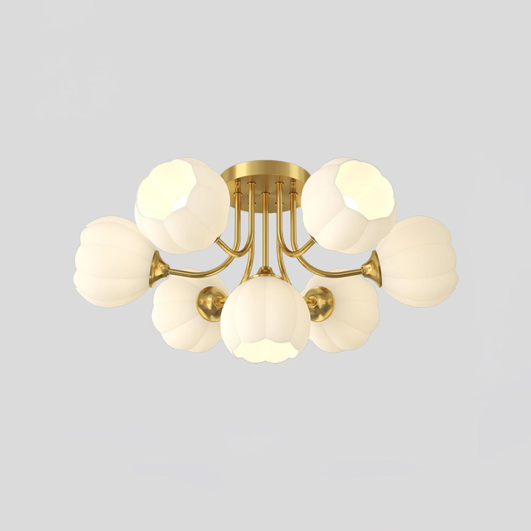 Pumpkin Brass Ceiling Lamp - Vakkerlight