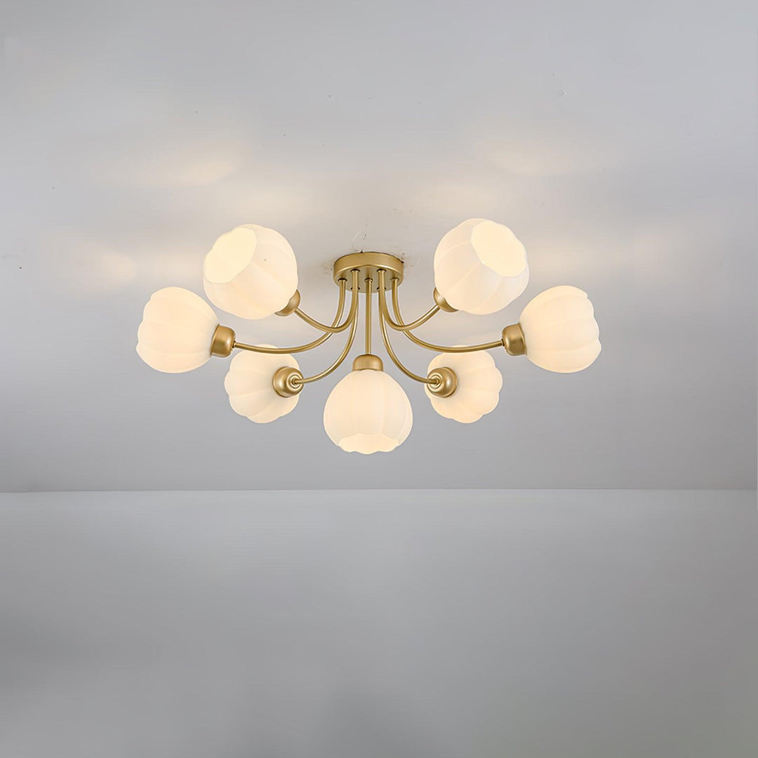 Pumpkin Brass Ceiling Lamp - Vakkerlight