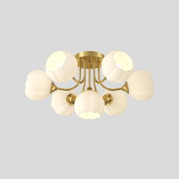 Pumpkin Brass Ceiling Lamp - Vakkerlight