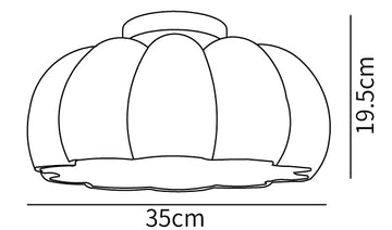 Pumpkin Plafoniera — Dimension drawings 2