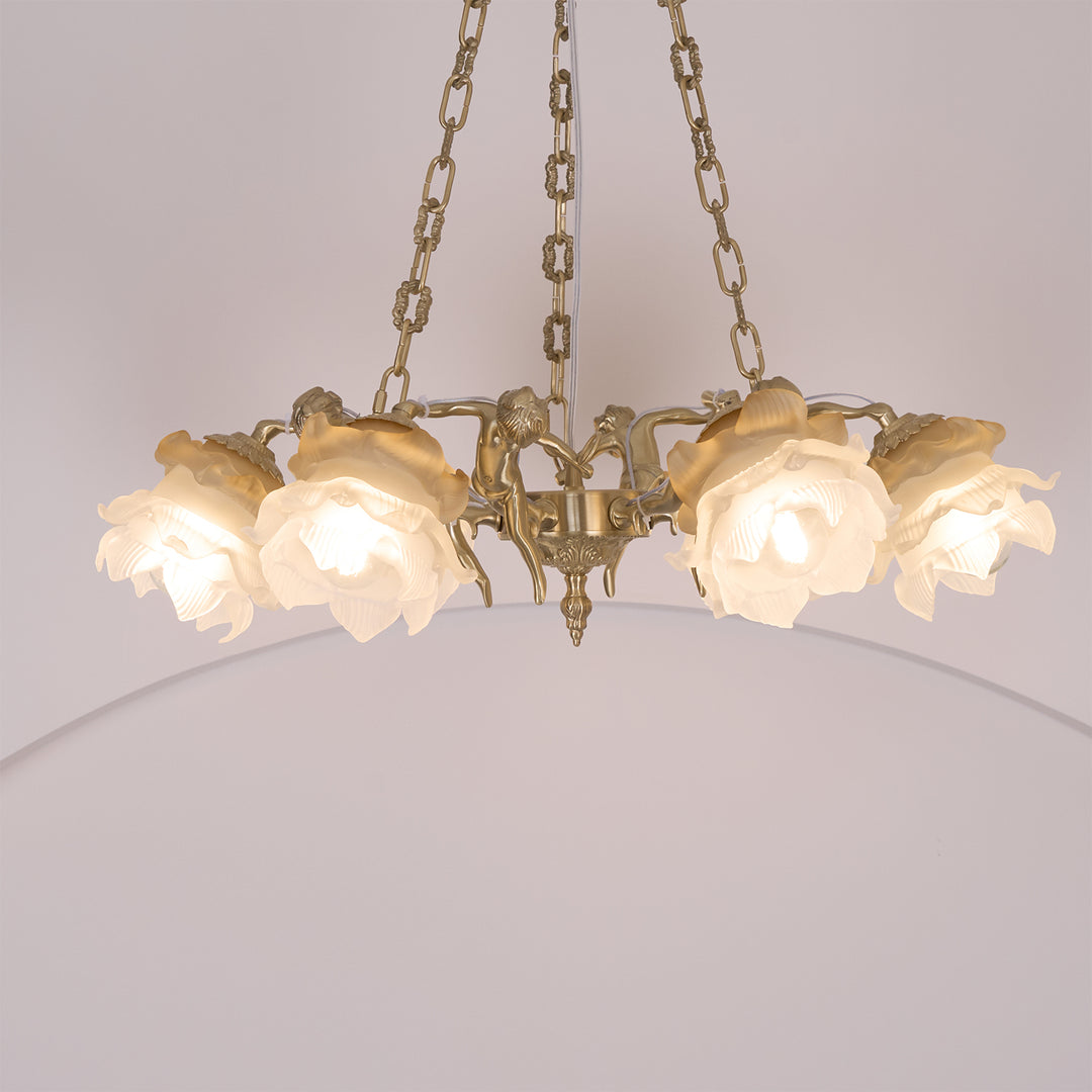 Putti Statuettes Brass Suspension