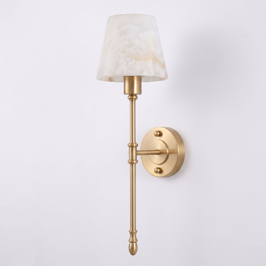 Quill Alabaster-Wandleuchte