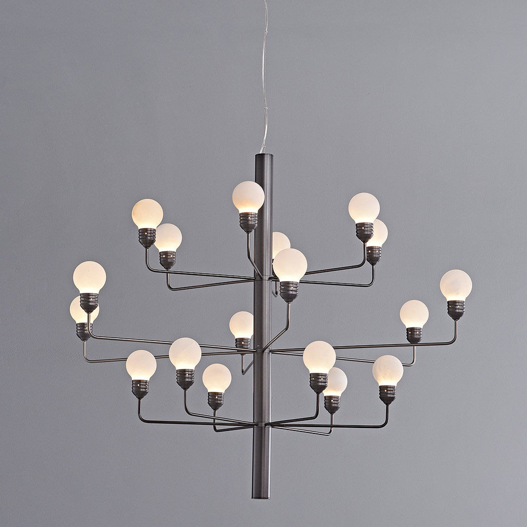 Raggiera Tiered Alabaster Globe Chandelier