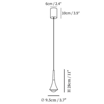 Rain Multi Pendant Light — Dimension drawings 1