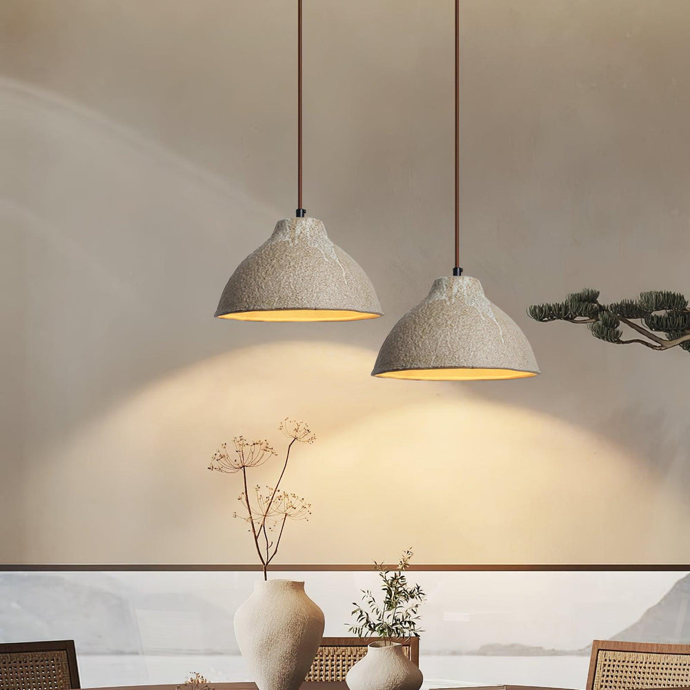 Raku Retro Ceramic Pendant Lamp - Vakkerlight