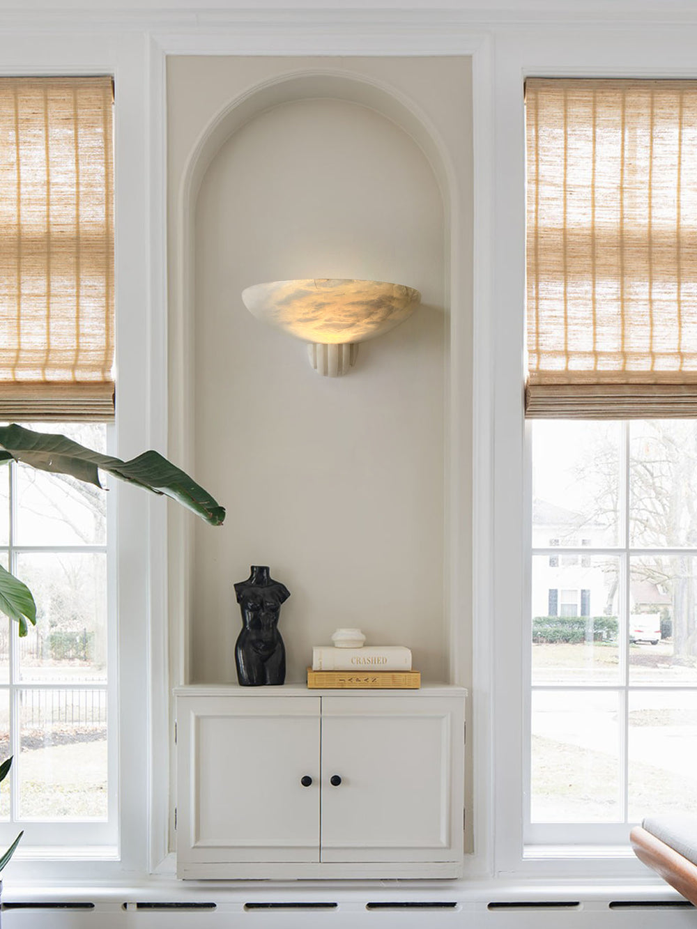 Rare Alabaster Wall Sconce - Vakkerlight