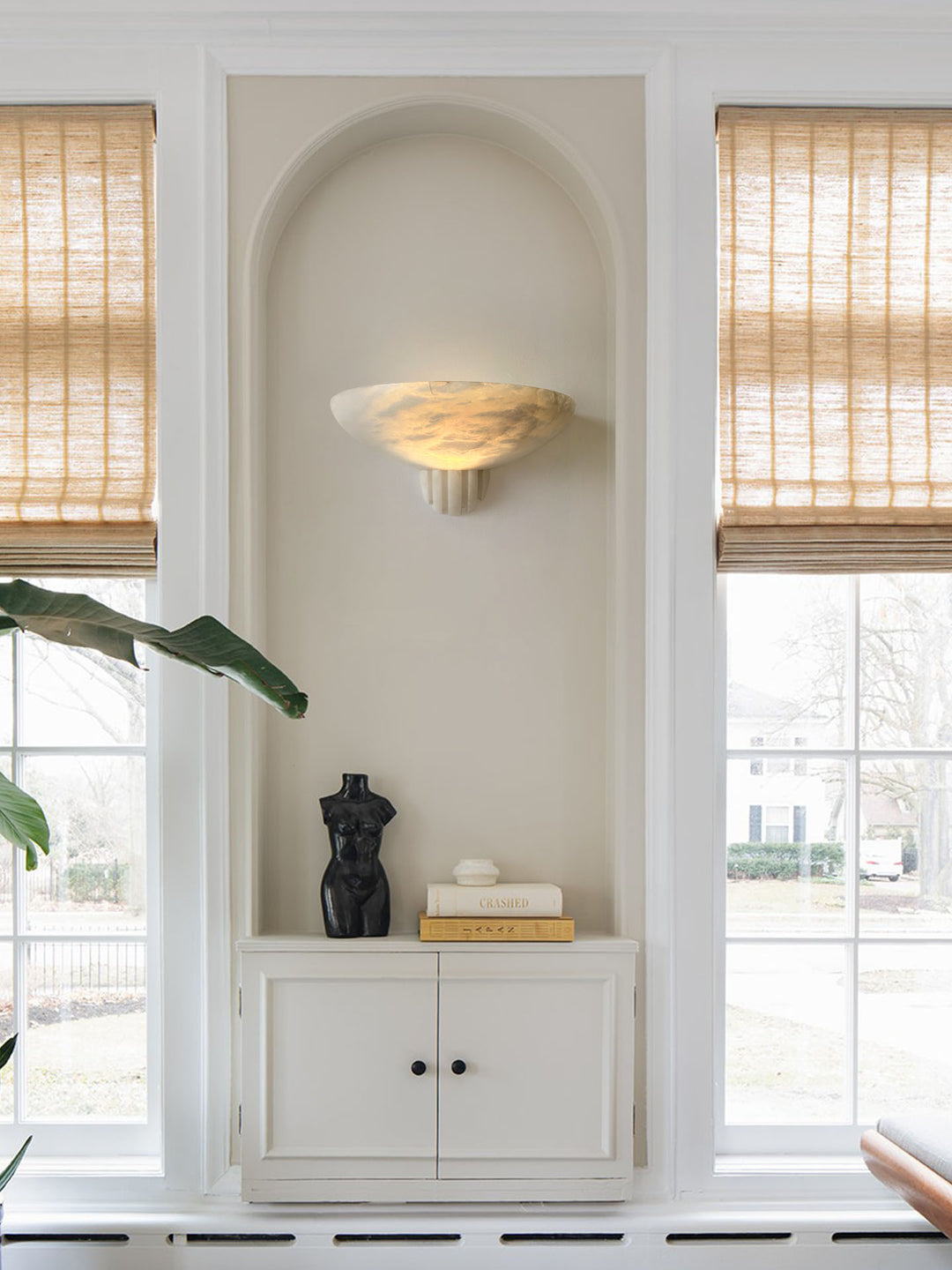 Rare Alabaster Wall Sconce - Vakkerlight