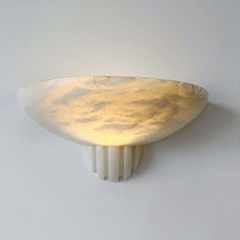 Rare Alabaster Wall Sconce - Vakkerlight