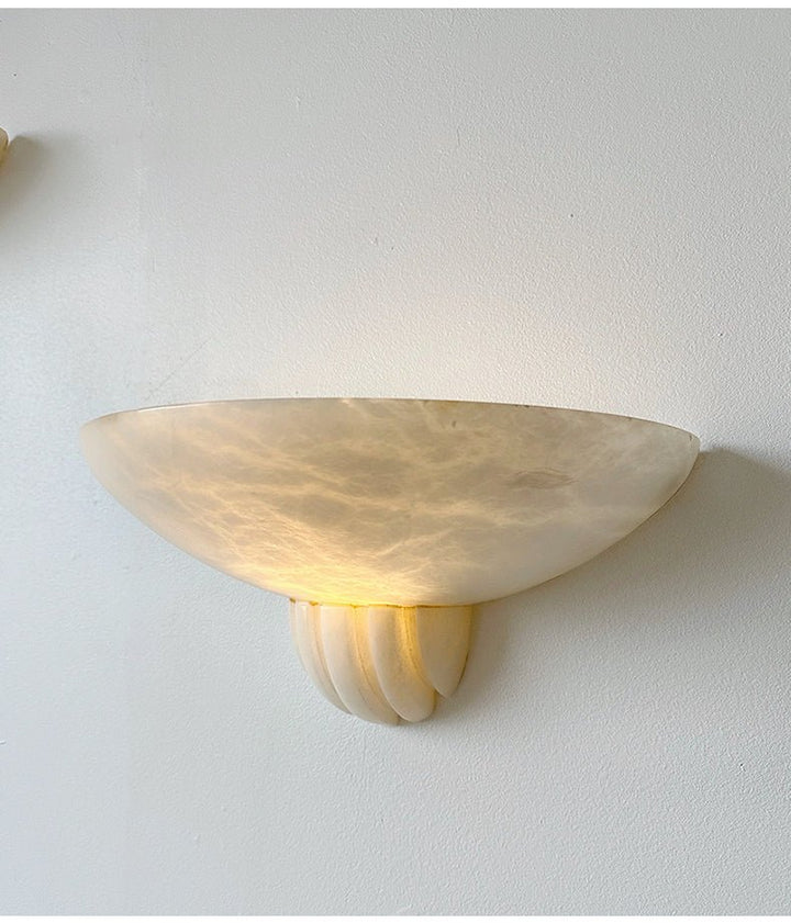 Rare Alabaster Wall Sconce - Vakkerlight