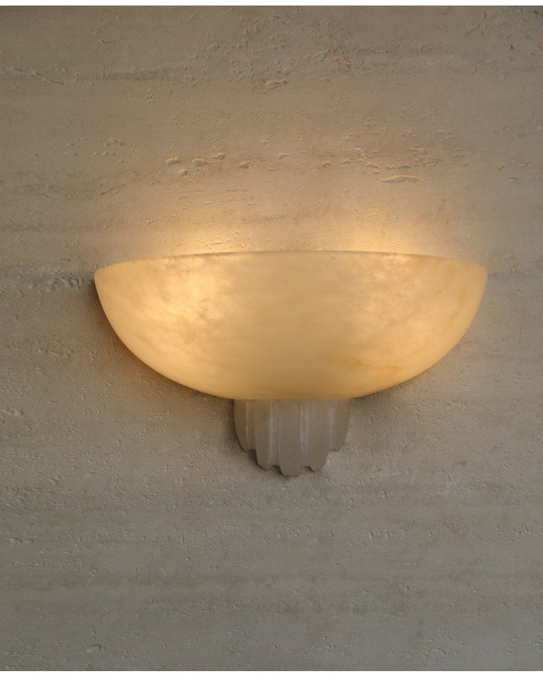 Rare Alabaster Wall Sconce - Vakkerlight