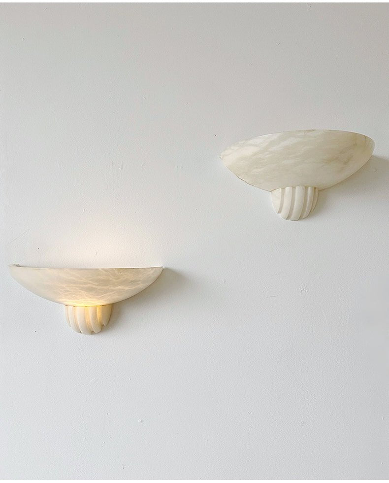 Rare Alabaster Wall Sconce - Vakkerlight