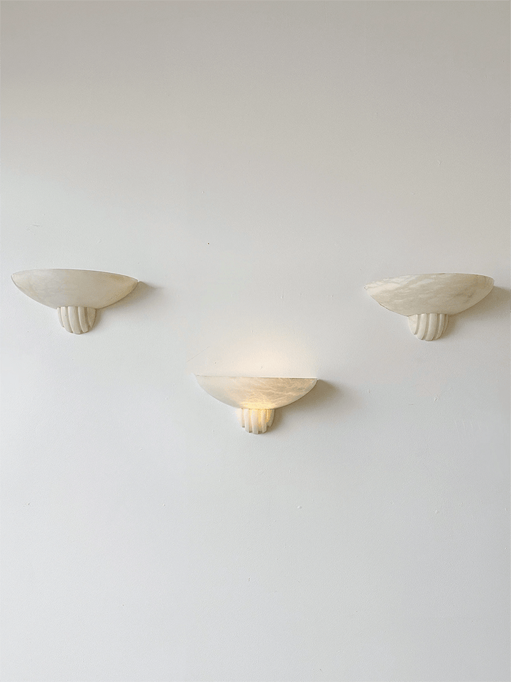 Rare Alabaster Wall Sconce - Vakkerlight
