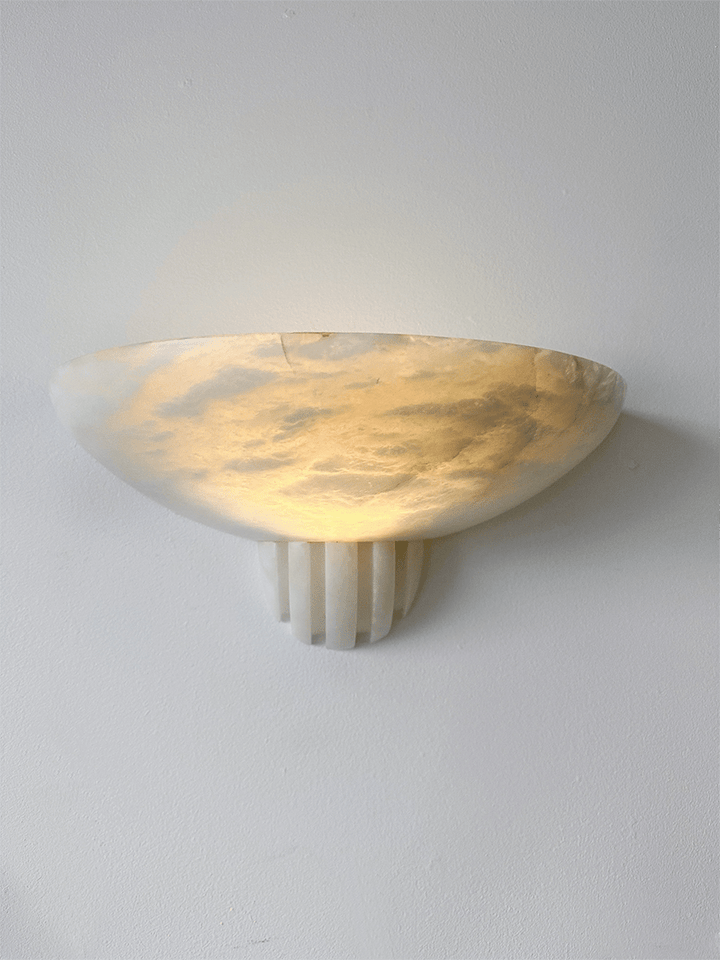 Rare Alabaster Wall Sconce - Vakkerlight