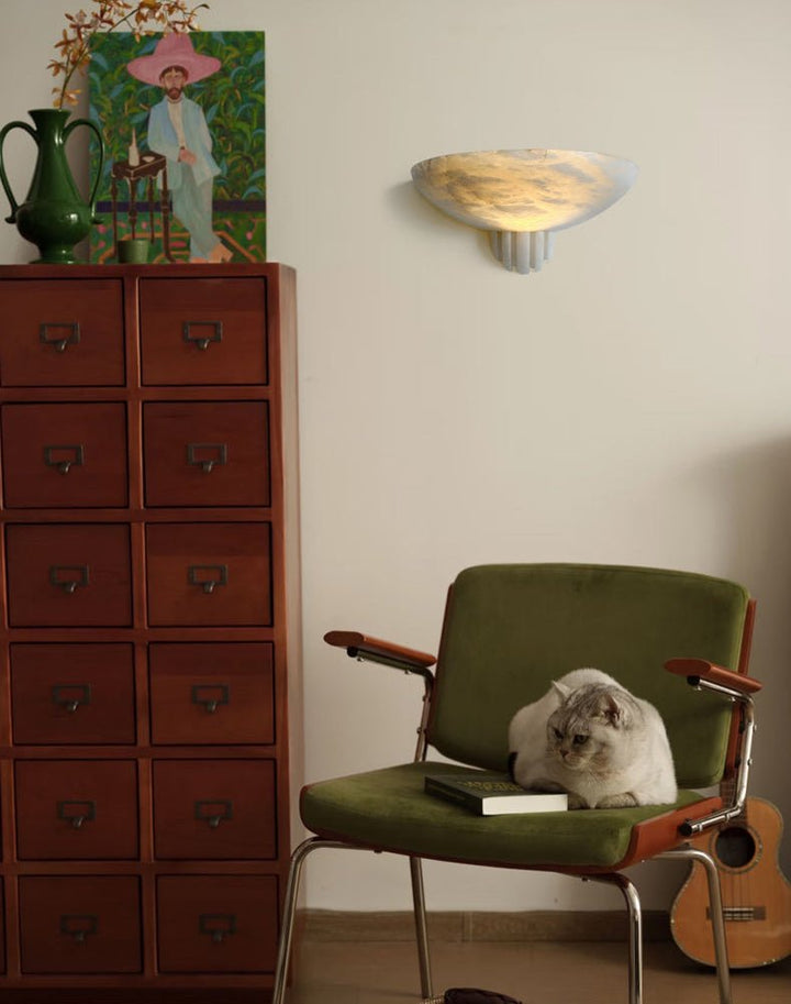 Rare Alabaster Wall Sconce - Vakkerlight