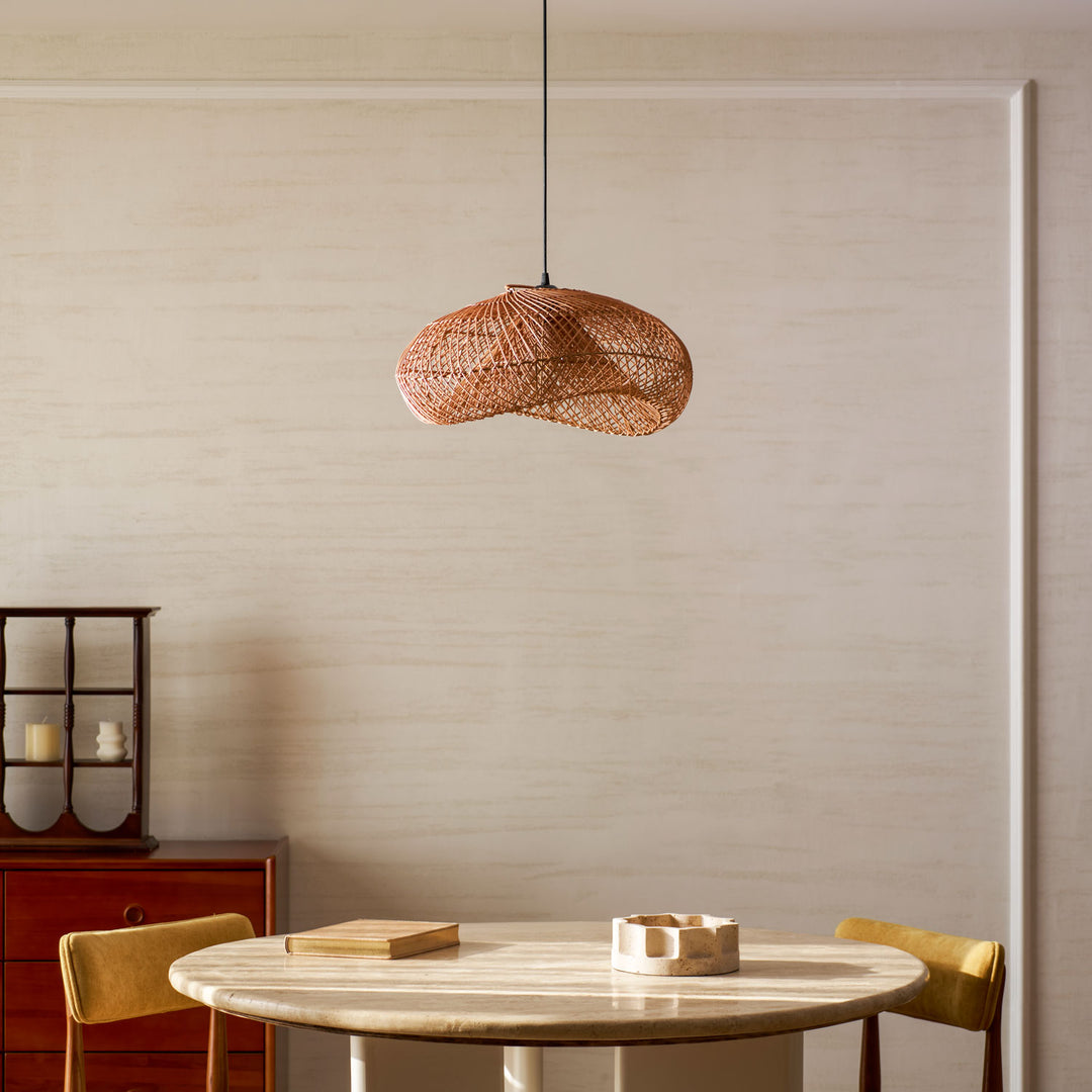Rattan Wave Pendant Light - Vakkerlight