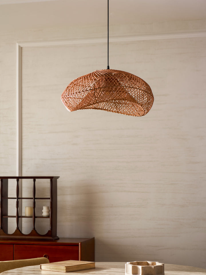 Rattan Wave Pendant Light - Vakkerlight