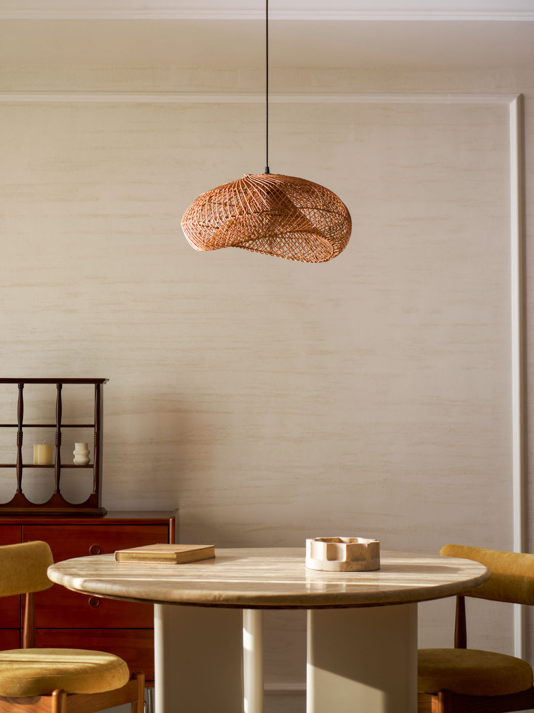 Rattan Wave Pendant Light - Vakkerlight