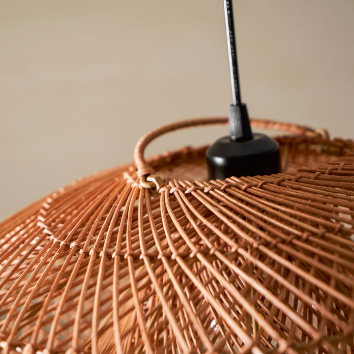 Rattan Wave Pendant Light - Vakkerlight