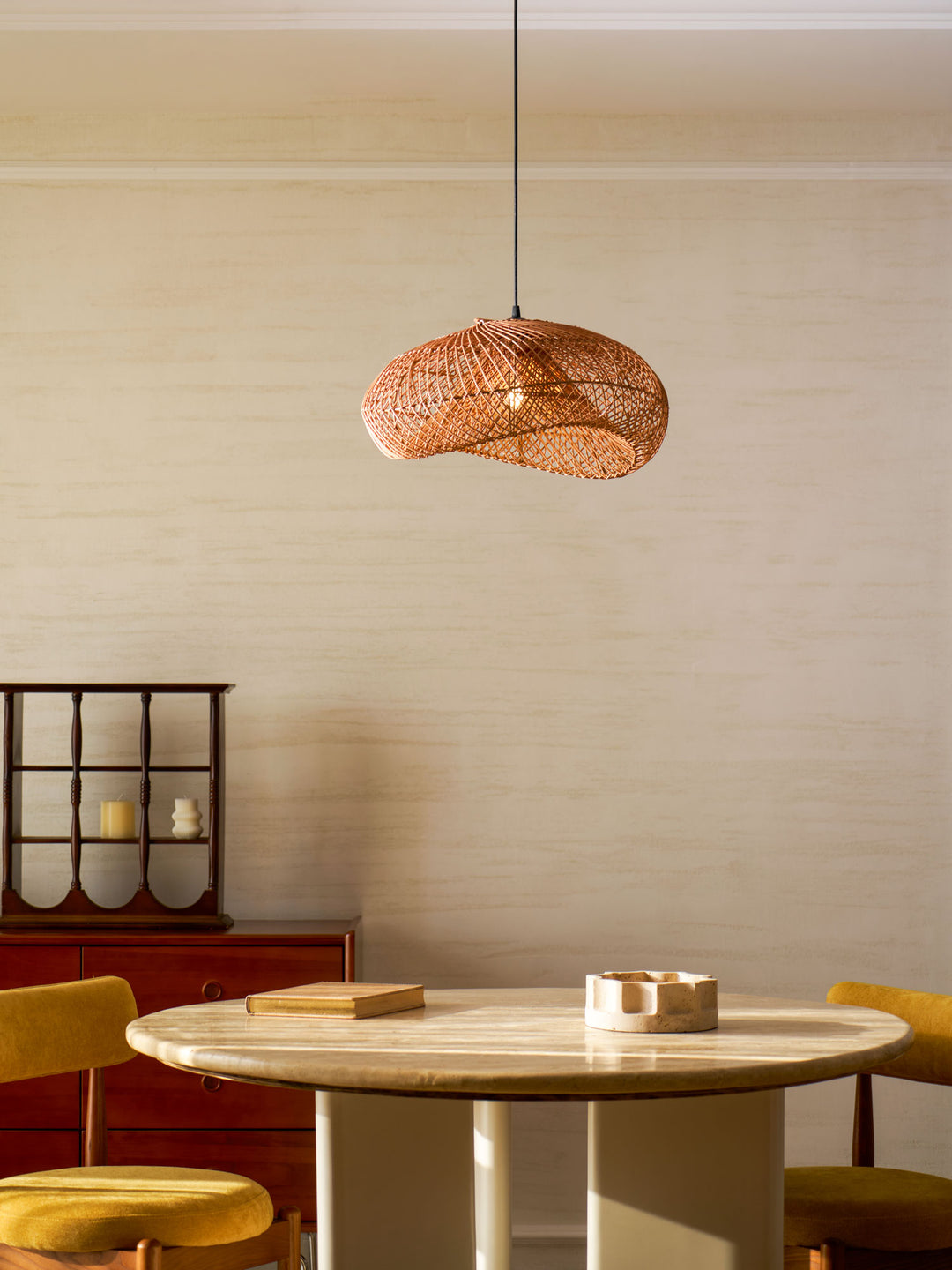 Rattan Wave Pendant Light - Vakkerlight