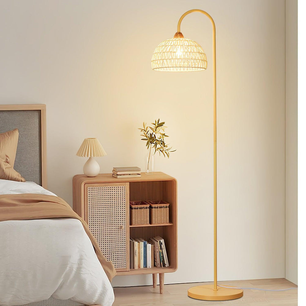 Rattan Arch Floor Lamp - Vakkerlight