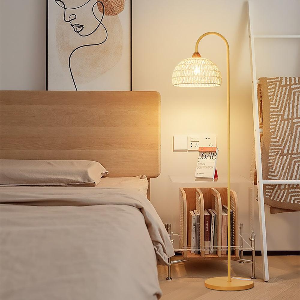 Rattan Arch Floor Lamp - Vakkerlight