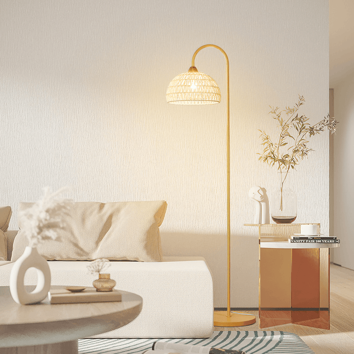 Rattan Arch Floor Lamp - Vakkerlight