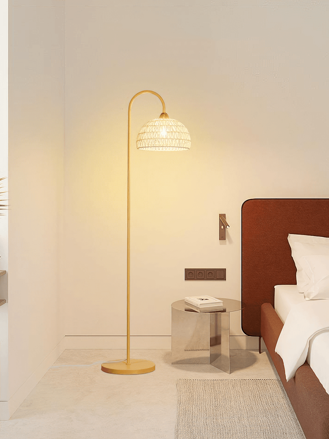 Rattan Arch Floor Lamp - Vakkerlight