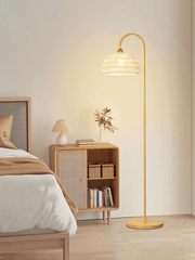 Rattan Arch Floor Lamp