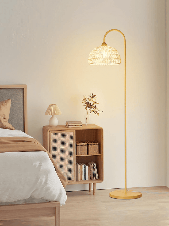 Rattan Arch Floor Lamp - Vakkerlight