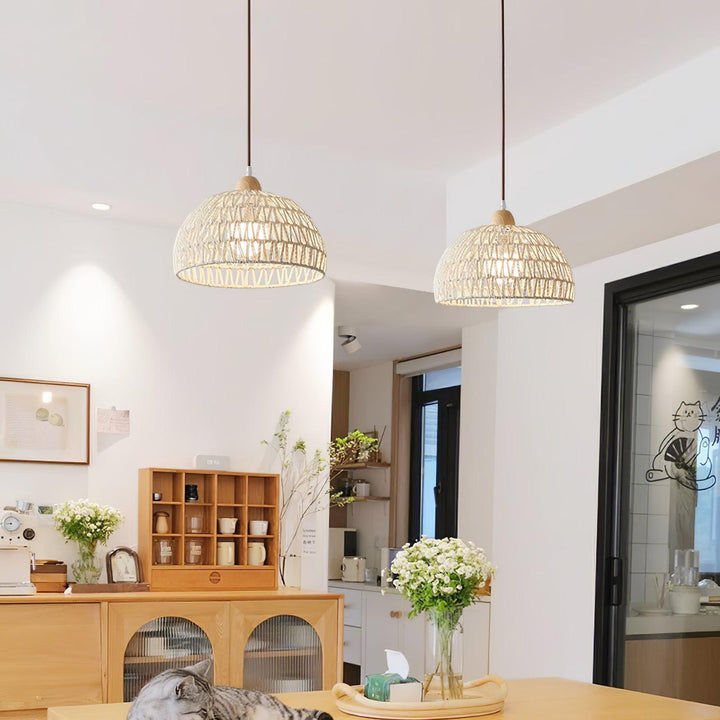 Rattan Arch Pendant Lamp - Vakkerlight