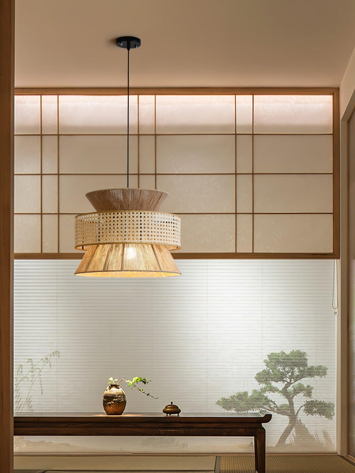 Rattan Bamboo Pendant Lamp - Vakkerlight